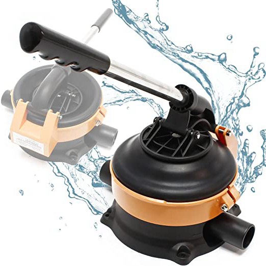 WilTec Bomba Manual Bomba de Agua con Palanca de Acero Inoxidable máx. 20 l/min