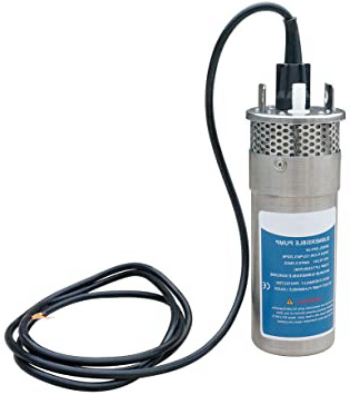DC HOUSE - Bomba de Agua Sumergible con energía Solar (12 V CC, 35 m, Acero Inoxidable)