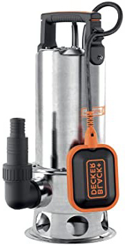 Black+Decker BXUP1100XDE Bomba Sumergible, 1100 W, 230 V, Gris