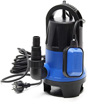 Bomba sumergible aguas sucias 1100W 15000 litros/h Jardín Pozos Drenaje Bombeo agua Extracción agua