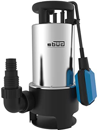 Güde 94639 GS 1103 Pi Bomba sumergible de aguas residuales, 230 V, 1100 W, Plata/Azul/Negro