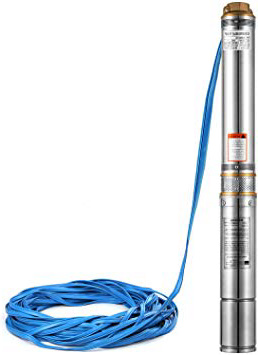 Anhon Bomba sumergible para pozo profundo 4SDM3 / 10 Bomba de agua eléctrica de acero inoxidable 0.75hp (0.55KW 0.75HP)