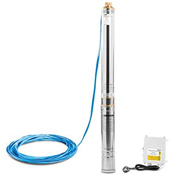 Greencut BAS190C - Bomba de agua para pozo para aguas claras con motor 1900W y 2,2cv, capacidad de bombeo de hasta 8,8 m3/hora, altura máxima de 103m