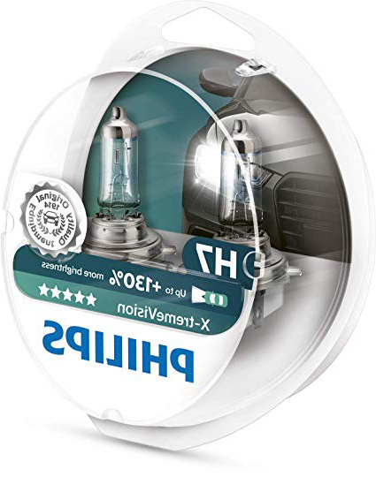 Philips 12972XV+S2 Lámpara Halógena para Coche H7, 55 W, hasta 3500K, 2 Unidades