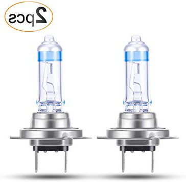 AGPTEK 2 x H7 Lámpara Halógena para Coche 12V 55W hasta 3500K, H7 Bombilla para Faros Delanteros, 2 Piezas