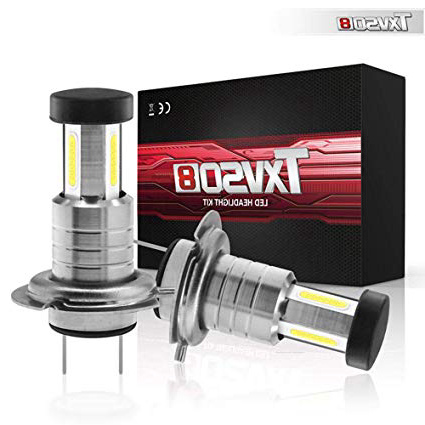 Perfuw Bombilla H7 LED, 26000LM Salida 6000K Blanco, Haz Ajustable 360, IP68 a Prueba de Agua - 2 Paquetes