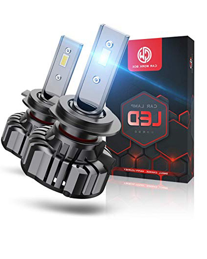 H7 LED 12000LM Bombillas Faros Delanteros para Coches, Kits de Conversión LED 12V, 6000K