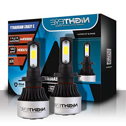NIGHTEYE 2X H7 72W 9000LM LED Faros Delanteros Bombillas Cohces Lámpara luz 6500K - 3 años de garantía