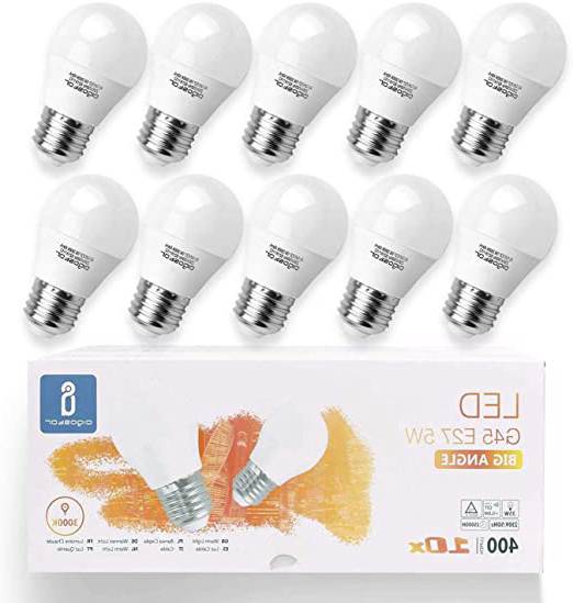Aigostar -10 x E27 Bombilla LED G45, Casquillo gordo 5W, Bajo consumo, 400lm, Luz calida 3000K, Ahorro de energía, no regulable - Caja de 10 unidades