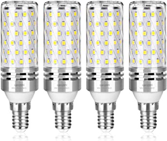 Wedna Bombilla LED E14, 15W Blanco Frío, 120W Incandescente Bombillas Equivalentes, 1500Lm, Pequeño Tornillo de Edison Bombillas LED, No regulable - 4 unidades