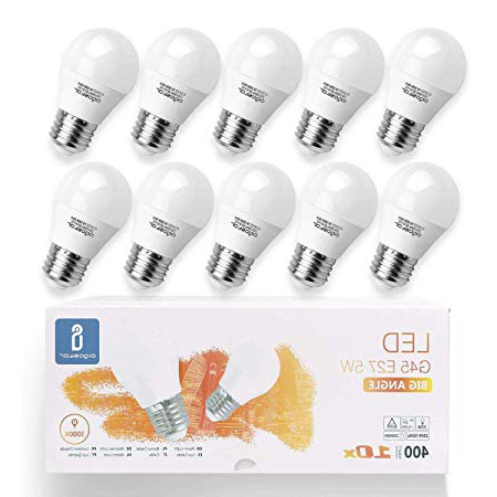 Aigostar -10 x E27 Bombilla LED G45, Casquillo gordo 5W, Bajo consumo, 400lm, Luz calida 3000K, Ahorro de energía, no regulable - Caja de 10 unidades