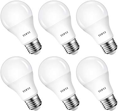 LVWIT Bombillas LED A60, Casquillo E27, 8.5W equivalente a 60W, 6500K Luz Blanca Fría, 806 lm, Bajo consumo, No regulable - Pack de 6 Unidades.