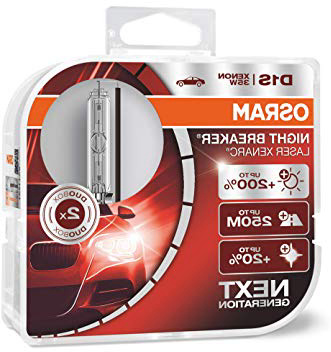 OSRAM XENARC NIGHT BREAKER LASER D1S, + 200%, xenón, 66140XNL-HCB, set de 2