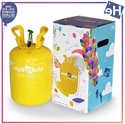 THE HELIUM COMPANY Bombona de Helio para Globos (para 20-30 Globos de Latex no incluidos)
