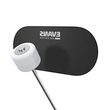 Parche doble para pedal EQ de Evans, nailon negro.