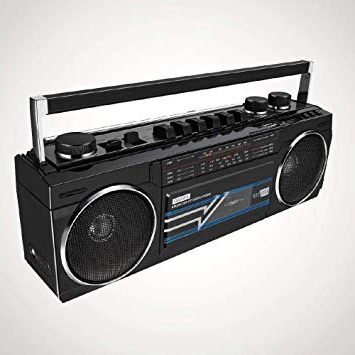 Cassette Boombox Negro