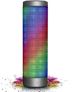Altavoz Bluetooth Portátil 20W, ELEGIANT Altavoz LED Inalámbrico Estéreo Boombox con 6 Modos de luz 2x2000 mA / 10 horas + Consumo Bajo + Micrófono incorporado Manos libres para deportes al aire libre