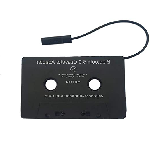waysad Adaptador Bluetooth para Coche Cassette De Audio Bluetooth con Batería Incorporada Tamaño De 10 6.4 0.9 Cm 10 M De Distancia De Transmisión para Automóvil, Boombox, Estéreo, Camper