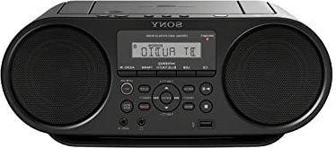 Sony ZS-RS60BT - Radio Boombox CD de 4W (estéreo, USB, Bluetooth, NFC ), negro