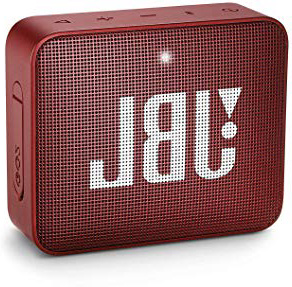 JBL GO 2 - Altavoz inalámbrico portátil con Bluetooth, resistente al agua (IPX7), hasta 5 h de reproducción con sonido de alta fidelidad, rojo