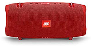 JBL Xtreme 2 - Altavoz BT portátil resistente al agua (IPX7) con manos libres y radiador de bajos JBL, JBL Connect+, batería 15h, rojo