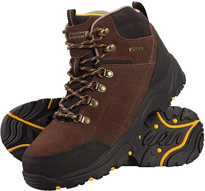 Mountain Warehouse Botas Impermeables Boreal para Hombre - Resistentes a la Lluvia, de Ante y Malla - Suela Exterior de Goma - para acampadas, Alpinismo, Trabajo