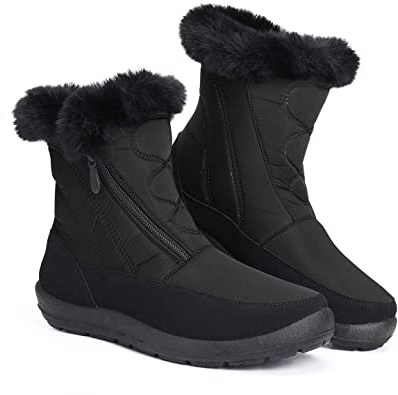 gracosy Botas Nieve Mujer Piel
