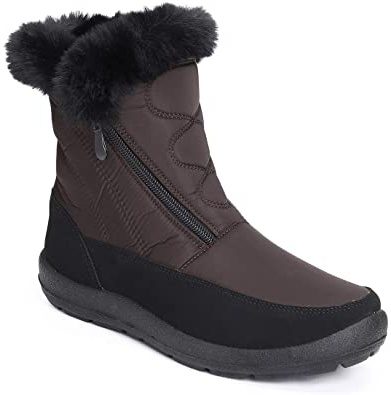 gracosy Botas Nieve Mujer Piel