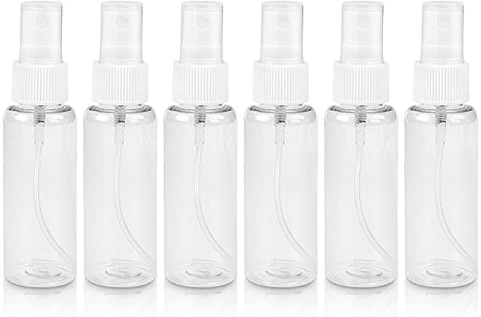 Sub-botellas de cosméticos, Botellas de spray,Botella de Aerosol Vacío Plástico, Transparentes de Pulverizador Viaje Accesorios Transparente Plástico para Maquillaje,Cosmético,Citas 6Pcs/Set