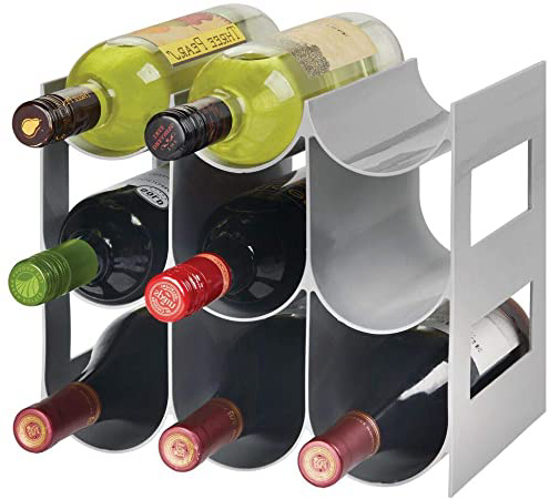 mDesign Práctico estante para botellas