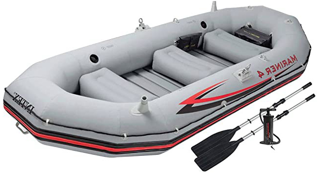 Intex 68376NP - Barca Hinchable Mariner 4 con 2 Remos 328 x 145 x 48 cm