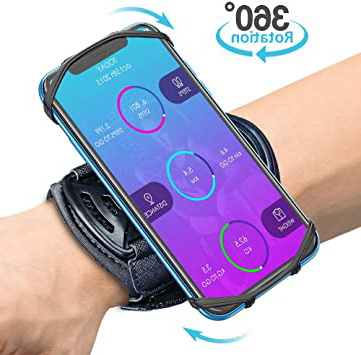 Bovon Brazalete Movil Running, Brazalete Deportivo Transpirable con 360° Rotación & Bolsillito de Llaves Compatible con iPhone 11pro Max/11pro/11/X/XS/XS MAX/XR/Samsung Galaxy Note 8 / S9(4"-6.5")
