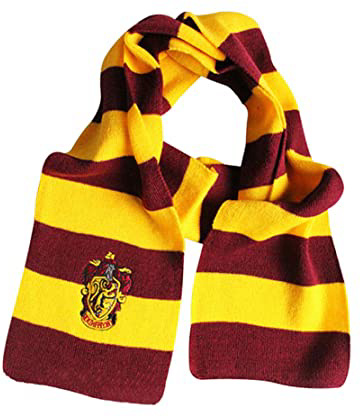 YMCHE Bufanda de Harry Potter, Bufanda de Estilo colegial de Harry Potter Gryffindor para niños Navidad Cumpleaños Cosplay