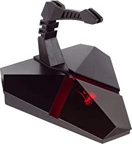 Konix Drakkar Bungee - Ratón con Cable USB de 3 Puertos, Soporte para ratón para Videojuegos, retroiluminación, Lector Micro-SD