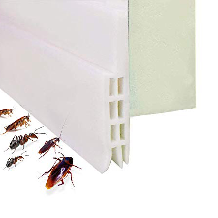 Tira de Sellado Burlete Bajo Puerta Tira Autoadhesiva Silicona para Puerta Aislamiento Acústico/ a Prueba de Viento/Anti-bug de Sellado, 5x100cm
