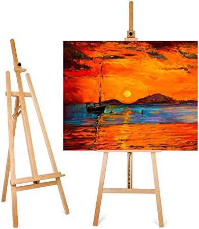 Amzdeal Caballete Pintura Madera de