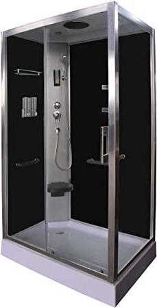 Cabina de ducha negra DP-8001R