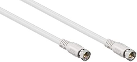Goobay 60722 - Cable coaxial, color blanco
