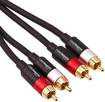 AmazonBasics - Cable de audio RCA (2 machos a 2 machos), 1,2 metros
