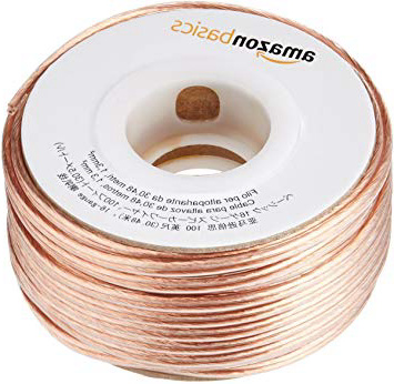 AmazonBasics - Cable para altavoces (calibre 16, 2x1,3 mm², 30,48 m)