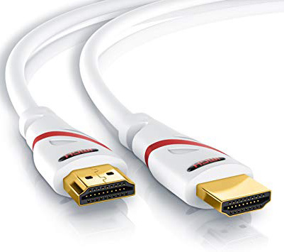 CSL - 10m Cable HDMI - Ultra HD 4k HDMI - Alta Velocidad con Ethernet - Full HD 1080p 4K Ultra HD 2160p 3D ARC y CEC - Cable de blindaje Triple - blindaje de Conector y contactos