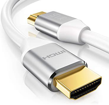 Primewire - Cable HDMI 8k de 3m - 8K a 120Hz con DSC - 3D – 7680 x 4320 - UHD II - Ethernet de Alta Velocidad - HDTV - eARC - Velocidad de Actualización Variable - Dolby Vision - 3 Metros
