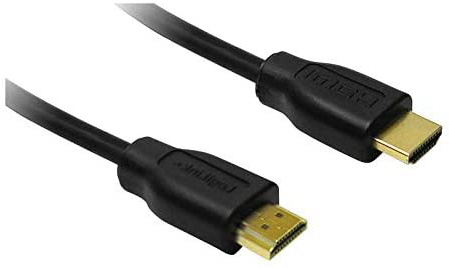 LogiLink CH0038- Cable HDMI High Speed con Ethernet (v 1.4, 2X 19-Pin Macho, Conector de Oro, Negro, 3 m) Negro