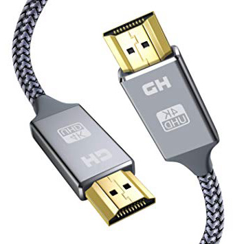 Cable HDMI de 5 m, Cable HDMI de Nailon Trenzado con Ethernet 3D y Retorno de Audio – Vídeo 4K 2160p Full HD 1080p 3D, TV Xbox 360, Playstation PS3, PS4, HDTV, ARC, HDCP 2.2, HDR