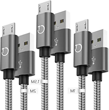 
                
                    
                    
                

                
                    
                    
                        Gritin Cable Micro USB 3 Pack-1M/1.5M/2M,Carga Rápida Trenzado de Nylon Cargador Micro USB para Galaxy, Kindle, Nexus y más
                    
                

                
                    
                    
                
            