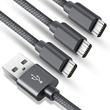 
                
                    
                    
                

                
                    
                    
                        SUCESO Cable Micro USB [3Pack,1M 2M 2M] Cargador Micro USB Carga Rápida Cable USB Trenzado de Nylon Compatible con Android,Samsung Galaxy S7 S6,Huawei,Kindle,LG,Sony,Nexus,Xiaomi y más-Gris
                    
                

                
                    
                    
                
            