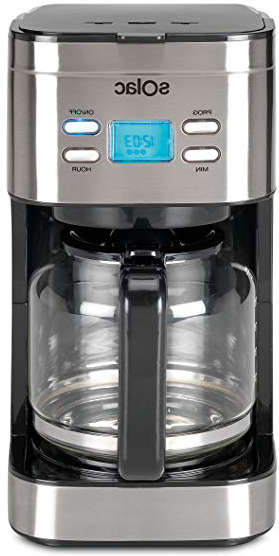 Solac Stillo CF4028 - Cafetera de goteo programable con jarra vidrio de 1.5 l, 12 tazas