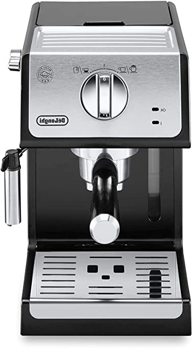 







De'longhi ECP33.21 - Cafetera espresso, 1100 W, capacidad 1.1 l, café molido y monodosis, negro y plata






