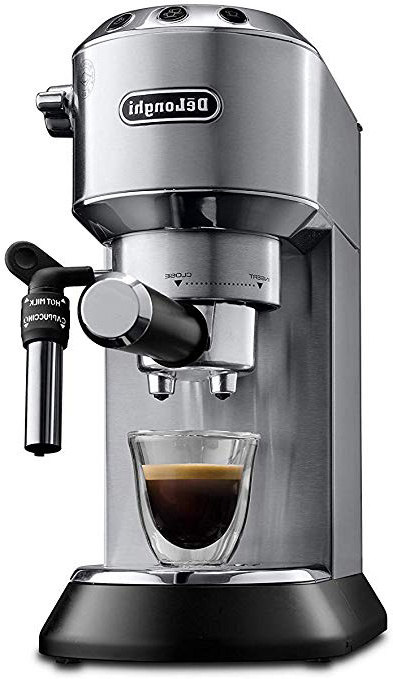 







De'longhi EC685.M Dedica - Cafetera de bomba, acero inoxidable, capuccinatore, depósito 1,3 litros, sistema anti-goteo, café molido o monodosis, metal






