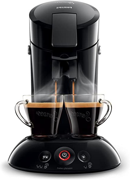 Philips Cafetera Senseo New Original, Elección de crema Plus, grosor de café, color negro negro